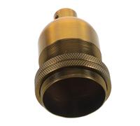 Uonlytech Douille de Lampe Aluminium Rétro avec Double Anneau Support de Lampe à Vis Vintage pour Suspensions Bars Restaurants et Décoration Intérieure