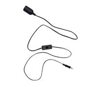 Uonlytech Douille De Lampe E27 Plastique Avec Interrupteur Bouton Intégré, Cordon 1,8 M, Conforme Normes Ce, Compatible Éclairage Intérieur Maison, Bureau Et Chantier, 1 Unité