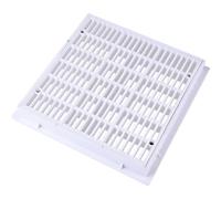 Uonlytech Drain Carré Blanc Principal Plastique de Piscine pour Bassin | Surface Lisse pour Robots Nettoyeurs, Écoulement vers L’évacuation, Arrêt Automatique Quand le Couvercle Se Vide