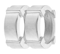 Uonlytech Écrou de serrage du hachoir à viande 2pcs, Pièces de hachoir à viande en acier inoxydable, large compatibilité, facile à nettoyer, pour hachoirs manuels et cuisine à espace limité