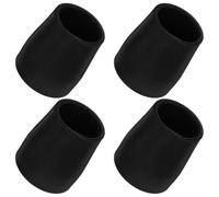 Uonlytech Embouts en Caoutchouc Noir Antidérapants Protection Facile à Installer Lot de 4 pour Pieds de Chaise de Salle de Bain pour Chaises de Toilettes, Usage Polyvalent en Lieux Publics