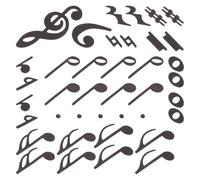 Uonlytech Ensemble D'aimants Double Face Outils Magnétiques de Notes de Musique et Portée pour Enseignement Théorie Musicale pour Tableau Blanc en Milieu Scolaire