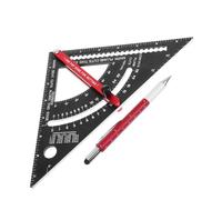 Uonlytech Ensemble De 2 Règles Mobiles Stylos D'Ingénierie Règles Équerres Outil De Menuisier Stylo Pour Grand-Père Stylo De Mesure Multifonctionnel Équerre Combinée Équerre De