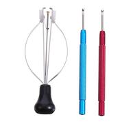 Uonlytech Ensemble de 3 Pinces Retire-Aiguilles Antidérapantes pour Montre, Outil Levier Précision en Métal, Étuis Portables, Accessoire Horloger pour Réparation Montre, Usage Professionnel