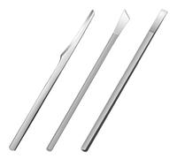 Uonlytech Ensemble de Pédicure 3 Pièces 16 Cm en Acier Inoxydable pour Ongles Incarnés, Tondeuse à Pédicure Professionnelle Lame Plate, Lame Biseautée et Grattoir pour Éliminer Cuticules