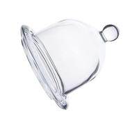 Uonlytech Ensemble Porte-desserts en Verre Transparent avec Couvercle, Petit Plateau à Dessert pour Fruits et Pâtisseries, Assiette à Dessert avec Dôme, pour Présentation et Protection