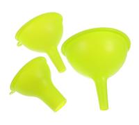 Uonlytech Entonnoirs en Silicone Vert Lot de 3 de Tailles Différentes Réutilisables Multi-usages et Portables et pour Huile, Vin Petits Objets Cuisine