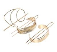 Uonlytech Épingles à Cheveux Accessoires Vintage Délicats et Élégants pour Chignon en Alliage Or Lot de 3 pour Mariage et Fêtes