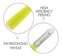 Uonlytech Éplucheur de Légumes Multifonction en Acier Inoxydable Taille Moyenne Poignée Ergonomique Antidérapante pour Pommes de Terre Carottes et Agrumes Ustensile la Cuisine