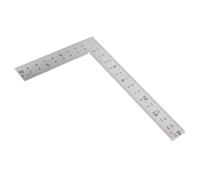 Uonlytech Équerre de Menuisier 10×15 CM en Acier Inoxydable Règle de Mesure Professionnelle Double Face Outil de Mesure pour Travail du Bois Carré Charpentier Précis et Multifonction