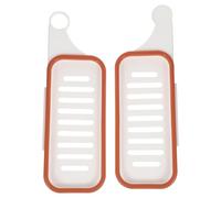 Uonlytech Étagère Ménagère Pliable en Plastique sans Perçage pour Salle de Bain, Support de Rangement Gain de Place pour Coins et Surfaces