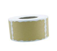 Uonlytech Étiquette Autocollante Kraft Sticker Autocollant Auto Adhésif DIY pour et Scellage Enveloppes Fêtes et