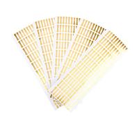 Uonlytech Étiquettes Autocollantes Inviolables 2 x 0,5 Cm Ruban De Sécurité Pvc Finition Dorée 500 Pièces Pour Scellage Emballages Alimentaires Cosmétiques Et Artisanaux