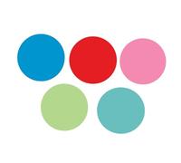 Uonlytech Étiquettes Autocollantes Rondes PVC Multicolores Adhésives Amovibles pour Organisation et Apprentissage Utilisation Murale et Bureau Couleur Aléatoire Couleur Aléatoire