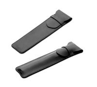 Uonlytech Étui De Protection pour Stylet Compatible avec Apple Pencil Noir Aspect Cuir Grainé avec Capuchon De Protection à Condensateur Direct