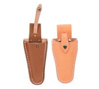 Uonlytech Étui en Cuir de Vachette pour Sécateur de Jardin Épais, Protecteur Robuste pour Outils de Taille Suspendu, Pochette à Outils de Jardin Pratique, Lot 2 Pièces, Usage Extérieur Professionnel