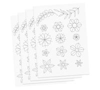 Uonlytech Feuilles de Positionnement Papier Quilling 4 Pcs pour Artistes Quilling, Outil de Positionnement Précis, Accessoire DIY Papier, Adapté aux Loisirs Créatifs et Artisanat