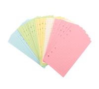 Uonlytech Feuilles Mobiles Perforées Trous De Remplissage Papier De Planificateur Ligné Carnet De Notes Coloré Inserts De Planificateur À 6 Trous Papier De Reliure À Feuilles Mobiles