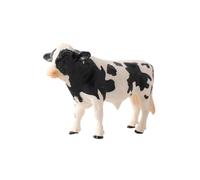 Uonlytech Figurine Vache Noire et Blanche Réaliste Décor de Bureau Plastique Ornement Créatif Animal de Ferme pour Maison et Bureau