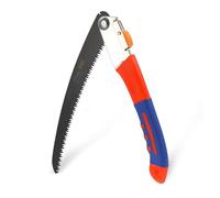 Uonlytech Folding Camping Saw With Steel Blade Heavy Duty Hand Saw For Tree Pruning Gardening Backpacking Portable Foldable Wood Cutting Tool With Comfortable Handle