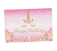 Uonlytech Fond Écran Photo Licorne Toile De Photographie Festive pour Bébés Accessoire pour Célébrations Et Anniversaires