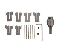 Uonlytech Foret Annulaire en Acier pour Perçage de Bois Kit D’Outils de Bricolage Bague 16-21 MM Accessoire Précision pour Sculpture Bois Contreplaqué et Résine Usage Artisanal