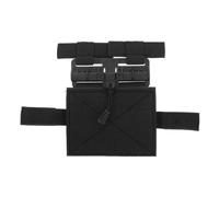 Uonlytech Gilet pour Chats Harnais de Poitrine Tactique pour Chat Nylon Réglable Léger Noir pour Entraînement de Course et Aventures en Extérieur