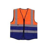 Uonlytech Gilet Réfléchissant Haute Visibilité Léger Pour Travaux Sécurité Urgences Bénévolat Et Circulation Orange