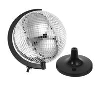 Uonlytech Globe Disco Miroir Argenté Compact Boule Disco Réfléchissante 1 Pièce pour Décoration de Bureau, Maison et Événement, Ornement Sphérique Créatif et Lumineux
