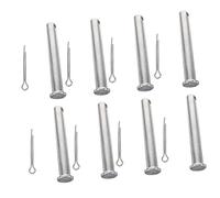 Uonlytech Goupilles de Fixation Échafaudage M8x75 en Métal Argenté, Accessoires de Retenue de Ressort, 8 Pièces, Usage Professionnel Construction Sécurisée