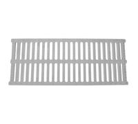 Uonlytech Grille de Caniveau en Polymère Robuste 500x200x20 Mm, Couverture de Canal Patio Blanche Antidérapante, Drain Extérieur Résistant la Corrosion pour Allée, Garage et Sol Usine