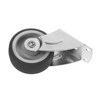 Uonlytech Guide Roulettes Anti-affaissement pour Porte Coulissante avec Vis Roue de Support Robuste pour Porte de Grange Système de Rail Coulissant Prévention de Affaissement Du Bas