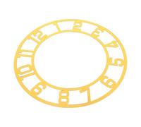 Uonlytech Horloge Murale Miroir Ronde Acrylique Transparent avec Chiffres Romains Auto Adhésive Décoration DIY pour Salon Chambre Bureau