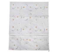 Uonlytech Housse Anti-poussière Étanche en Peva pour Réfrigérateur Double Porte avec Poches de Rangement, Protection Solaire et Design Marguerite Décoratif, 54x130 Cm