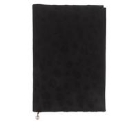 Uonlytech Housse de Protection en Tissu Lavable pour Cahier A5 Noir - Couverture Anti-Taches et Réutilisable - Pochette Légère pour Agenda Carnet Utilisation Scolaire et Professionnelle