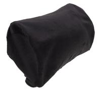 Uonlytech Housse d'oreiller Cylindrique en Cristal Velours Noir Taie d'oreiller Ronde et Protège-Oreiller Cylindrique pour Voiture Protection Cervicale Confortable et Réutilisable