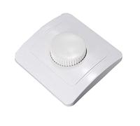Uonlytech Interrupteur Mural Variateur Ajustement Luminosité Équipé un Bouton Rotatif Compatible avec Différents Types Ampoules Installation Facile