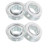 Uonlytech Jeu de 4 Roulements de Roue en Acier Solide pour Tondeuse à Gazon Autoportée et Poussée Gxv160/196/216, Palier à Bride Compatible, Remplacement Complet pour Entretien et Rotation