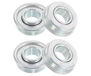 Uonlytech Jeu de 4 Roulements de Roue en Acier Solide pour Tondeuse à Gazon Autoportée et Poussée Gxv160/196/216, Palier à Bride Compatible, Remplacement Complet pour Entretien et Rotation