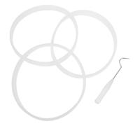 Uonlytech Joints D'étanchéité Performances Étanches Universelles en Silicone Blanc Lot de 3 avec Outil de Retrait pour Extracteur de Jus pour Usage Quotidien au Bureau