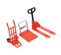 Uonlytech Jouet Construction Miniature Kit avec Mini Chariot Élévateur Chariot À Plateforme Et Diable Jeu Éducatif pour Enfants Stimule Créativité Et Motricité Fine