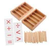 Uonlytech Jouet Mathématique Montessori Boîte à Fuseaux Cartes Symboles Addition Soustraction pour Garçon Et Filles Petite Enfance
