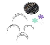 Uonlytech Kit Aiguilles à Tricoter à Bout Résistantes et pour Fibres Outils de Couture et Broderie DIY pour Tapisserie Couleur Aléatoire