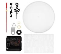 Uonlytech Kit Complet Moule Horloge Silicone pour Résine avec Chiffres Romains et Arabes Mécanisme Horloge Inclus Démoulage Facile pour Loisirs Créatifs DIY Décoration Maison Personnalisée