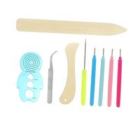 Uonlytech Kit de Quilling en Papier pour Débutants 9 Pièces Outils DIY Stylo à Rouler Décoration pour Mariages