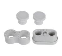 Uonlytech Kit de Stabilisation pour Parc à Jeux Bébé - Base en Silicone Antidérapante, Fixateur de Sol Écrous et Connecteurs de Sécurité, Accessoires Compatibles pour Sécuriser Aire de Jeu