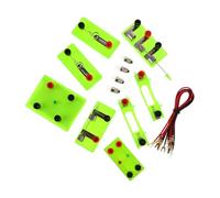 Uonlytech Kit Expérimental D'électricité Statique Vert en Plastique et Métal pour Cours de Sciences en École Primaire et Collège, Outil Éducatif Polyvalent pour Apprentissage Pratique