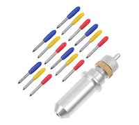 Uonlytech Lames de Découpe en Acier Tungstène 3 Types pour Ciseaux de Découpe Vinyle et Lettrage Professionnel 1 Set