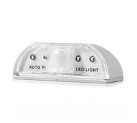 Uonlytech Lampe à Détecteur De Mouvement Led 4 Led Pour Serrure De Porte Capteur Infrarouge, Éclairage Nocturne Pour Placards Et Tiroirs