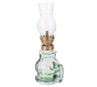 Uonlytech Lampe à Pétrole Rétro en Verre Lampe à Huile pour Intérieur Éclairage d'urgence Lanterne Décorative Vintage pour Salon 1 Pièce Huile de Kérosène